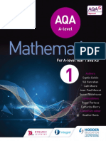 Sophie Goldie, Val Hanrahan, Jean-Paul Muscat, Roger Porkess, Susan Whitehouse and MEI - AQA A Level Mathematics For A Level Year 1 and As-Hodder (2017)