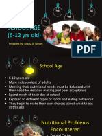 School Age (6-12 Yrs Old) : Prepared By: Gracia A. Nieves