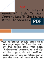 (American Psychological Association) Style Is Most Commonly Used To Cite Sources Within The Social Sciences