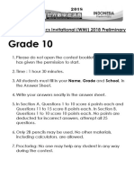 WMI 2018 Prelim G10