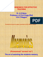 Mnemonics For Geotechnical Engineering