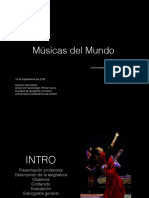 Presentación Músicas Del Mundo