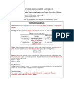 Lab Report Marking Scheme