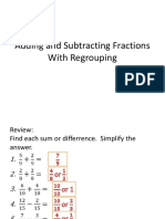 Adding and Subtracting Dissimilar Fractions