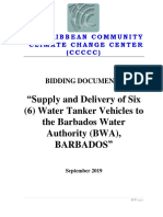 Bid Document For The Supply and Delivery of Six Water Tankers WSRN S Barbados Project