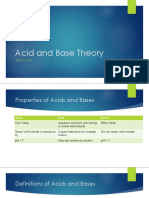 Acid and Base Theory