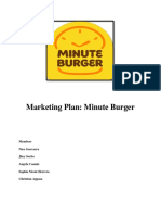 Marketing Plan: Minute Burger: Members Nico Guevarra Jhey Socito Angela Caamic Sophia Nicole Herrera Christian Agpasa