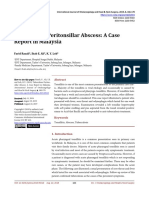 Tuberculous Peritonsillar Abscess: A Case Report in Malaysia