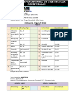 Programa Resumido 7mo FESTIVAL de CORT en AULAS Dia 8 y 9