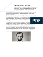 Biografía de Abraham Lincoln