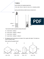 Yr 10 Density MCQ