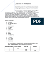 COLLOIDS Lab Report