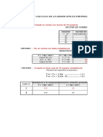 Hoja de Calculo Sobre Diseño de Mezclas