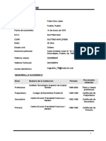 Formato Curriculum Pablo Diaz