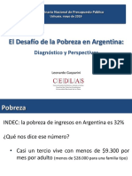 El Desafío de La Pobreza en Argentina, Por Leonardo Gasparini