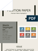 Position Paper - Waste Segregation