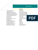 Base de Datos de Productos en Excel