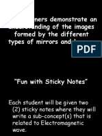 The Learners Demonstrate An Understanding of The Images Formed by The Different Types of Mirrors and Lenses