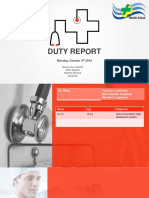 Duty Report: Monday, October 4 2019