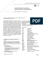 Metabolic Changes Associated With Tumor Metastasis, Part 2: Mitochondria, Lipid and Amino Acid Metabolism