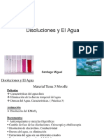 Disoluciones - El Agua. Power Point