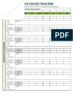 Quick Hacks Tracker Worksheet