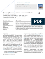 Experimental Analysis of Sissimilar Metal Weld Joint Ferritic To Austenitic Stainless Teel