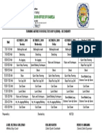 Athletics Training Matrix