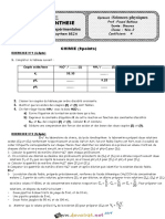 Devoir de Synthèse N°1 1er Semestre - Sciences Physiques - Bac Sciences Exp (2018-2019) MR Foued Bahlous PDF