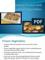 Cooking Frozen and Canned Vegetables