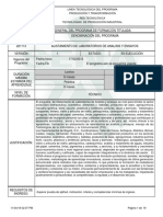 Programa Tecnico en Alistamiento de Laboratorios