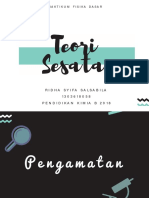 Teori Sesatan Dan Alat Praktikum