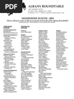 Membership Roster 11 10