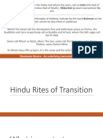 Death Rites of Transition For Hindus