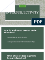 INTERSUBJECTIVITY