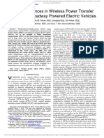 Modern Advances in Wireless Power Transfer Systems For Roadway Powered Electric Vehicles