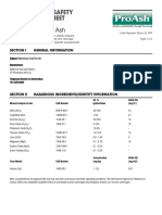 Coal Fly Ash: Material Safety Data Sheet