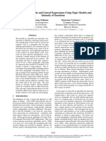 Classifying Idiomatic and Literal Expressions Using Topic Models and Intensity of Emotions