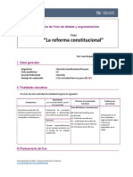 Guia de Foro de Debate y Argumentación - Constitucional Peruano