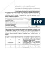 Cuestionario de Autoevaluación Coso 2013