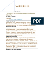 Plan de Negocio: "Centro de Atención Psicológica Conductual Infantil"