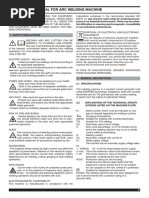 Welding Machine Manual Instruction