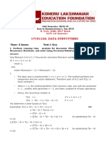 17Cs1102: Data Structures: Time: 2 Hours Test-1 Key Max. Marks: 50