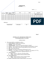 Journal of Cash Transactions