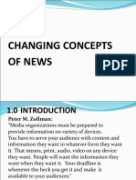 Topic 1: Changing Concepts of News