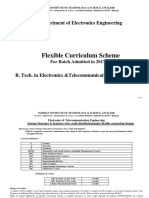 Flexible Curriculum Scheme: Department of Electronics Engineering