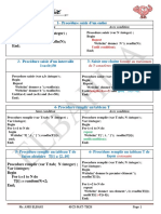 Aide Memoire en Programmation 4SCX