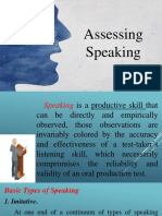 Assessing Speaking