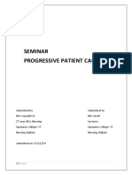 Seminar Progressive Patient Care