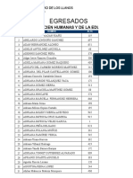 Egresados Ciencias Humanas